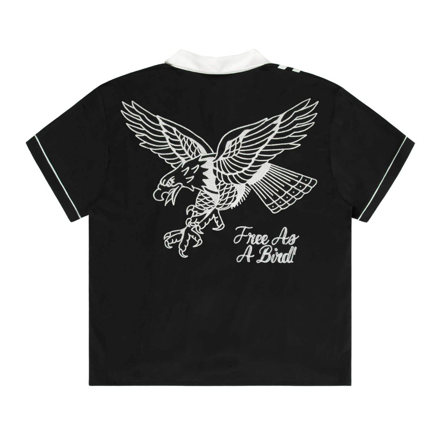 FREE AS A BIRD BUTTON UP (BLACK)
