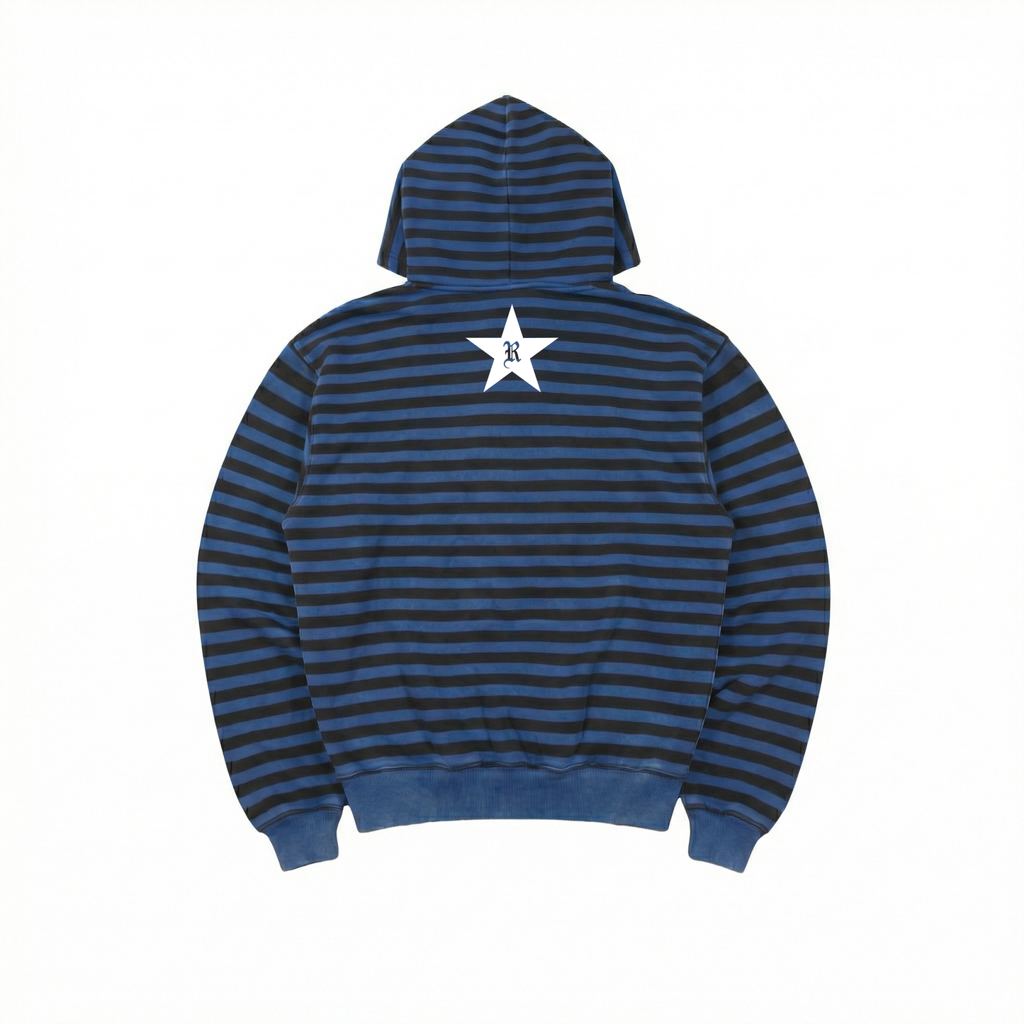 BLUE STRIPED HOODIE
