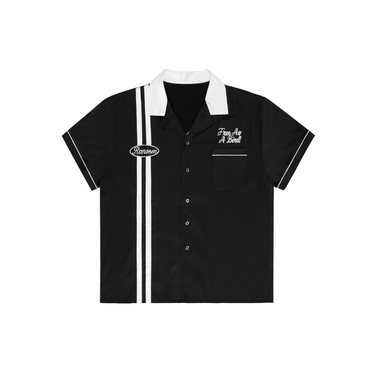 FREE AS A BIRD BUTTON UP (BLACK)